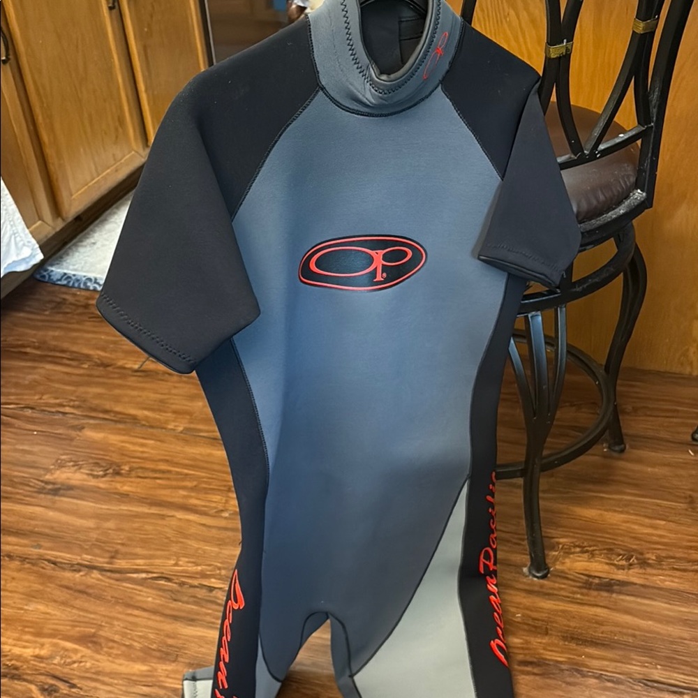 OP Black and Gray Rashguard Swimwear
